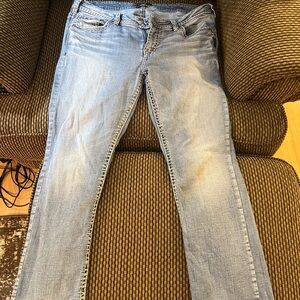 Silver Jeans Light Blue Straight-Leg Women's Jeans